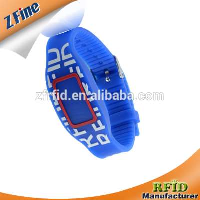 Long Range Programmable HF 13.56MHZ Silicone ISO 14443A NFC RFID Wristbands