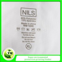 Eco-Friendly silicone printing heat transfer care label for garment